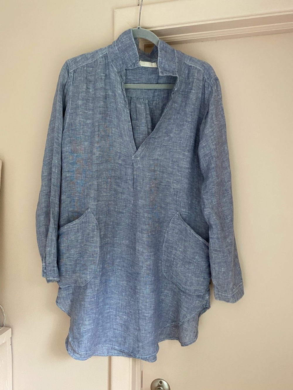 CP Shades Light Blue Linen Shirt